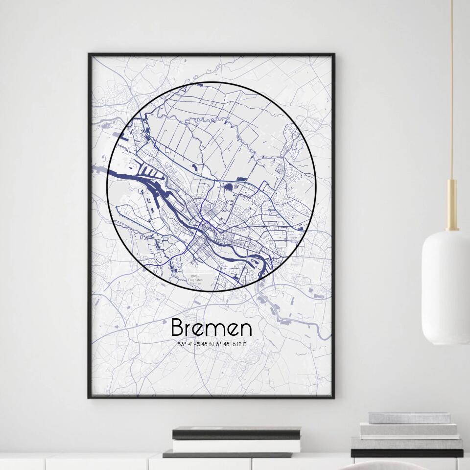 Karten Poster Blurry Circle - Minimalistic