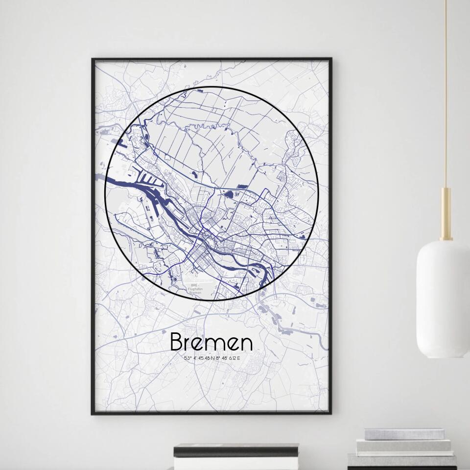 Karten Poster Blurry Circle - Minimalistic