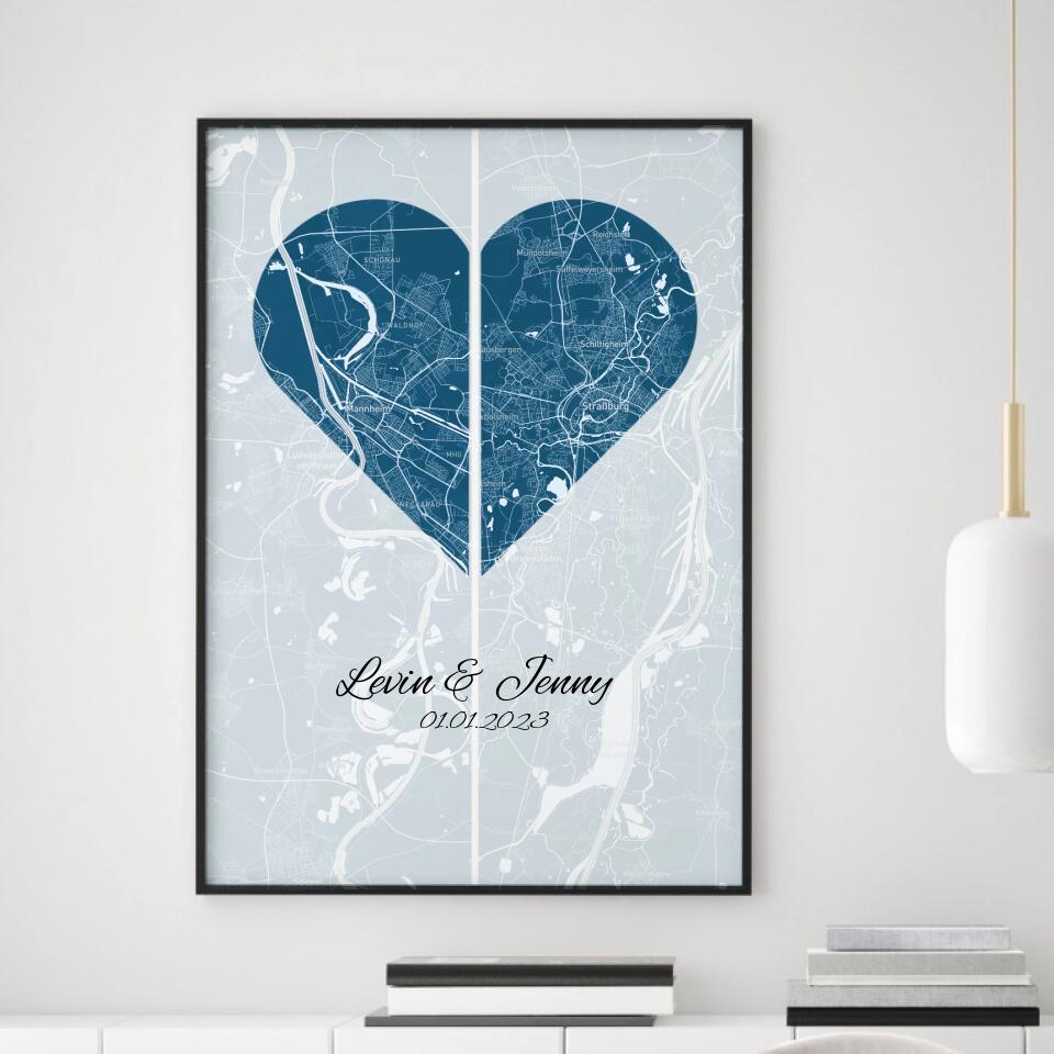 Karten Poster Separated Love - Minimalistic