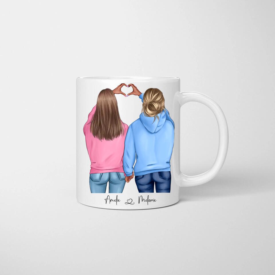 Heart Tasse für beste Freunde